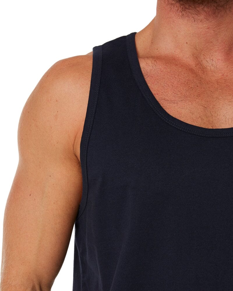 Classic Fit Singlet - Navy