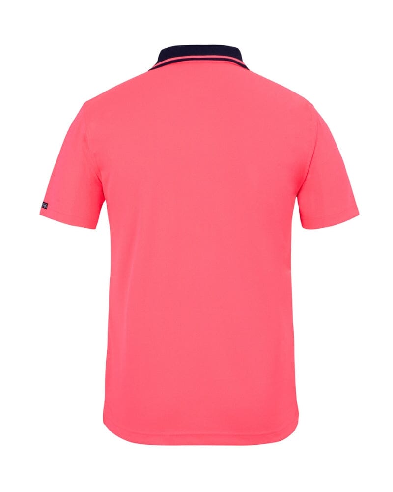 Hi Vis Non Cuff Traditional Polo - Pink/Navy