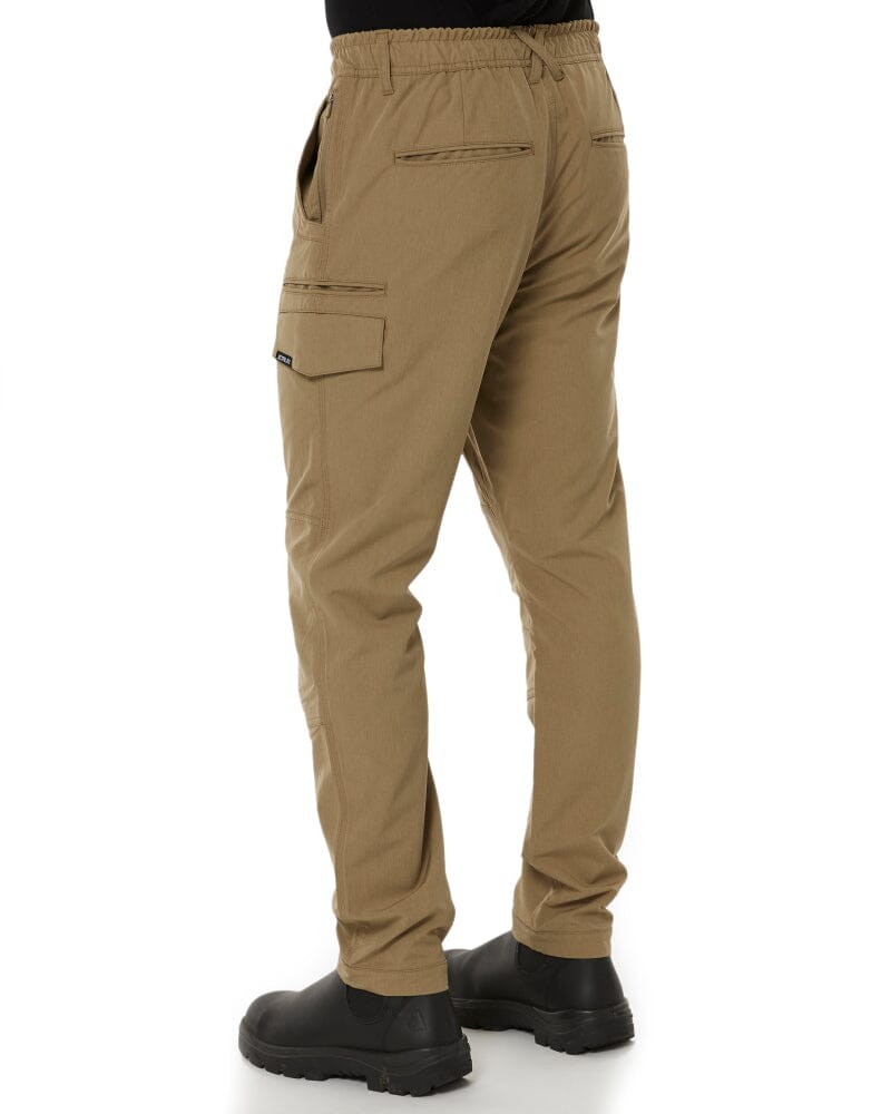 Jet-Lite Hybrid Elastic Waist Work Pants - Khaki