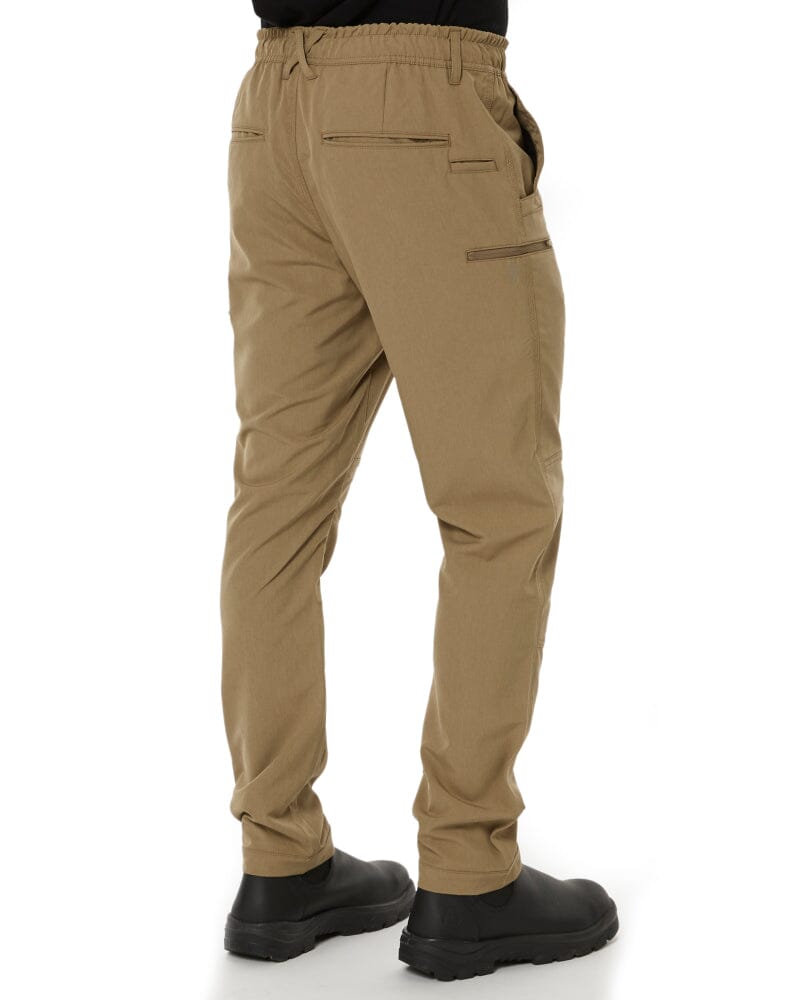 Jet-Lite Hybrid Elastic Waist Work Pants - Khaki