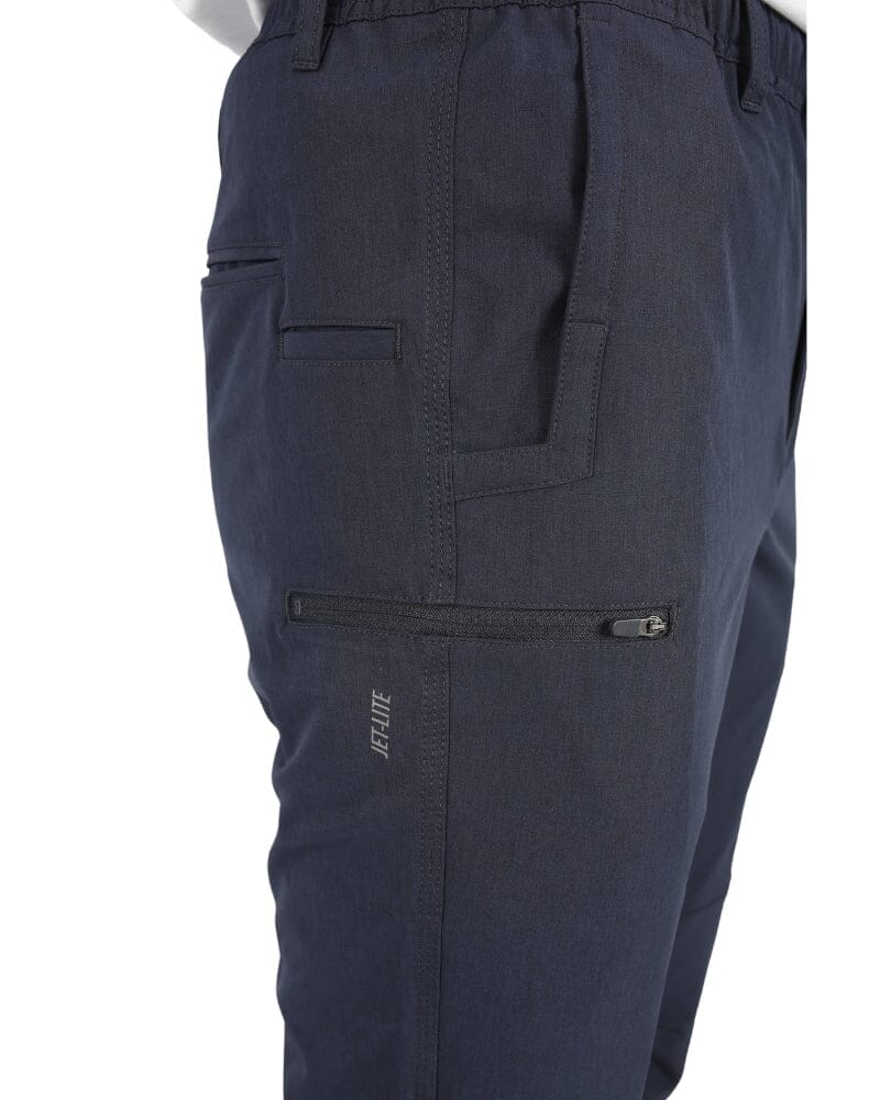 Tradies Jet-Lite Hybrid Elastic Waist Work Pants Value Pack - Navy