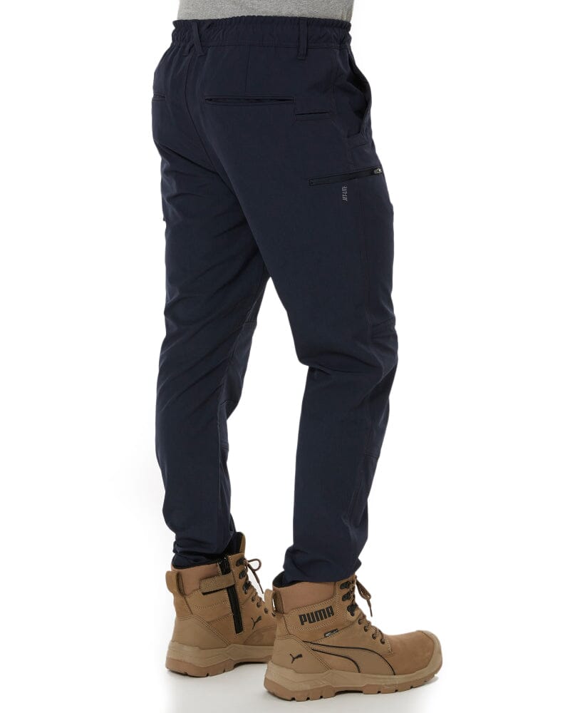 Jet-Lite Hybrid Elastic Waist Work Pants - Navy