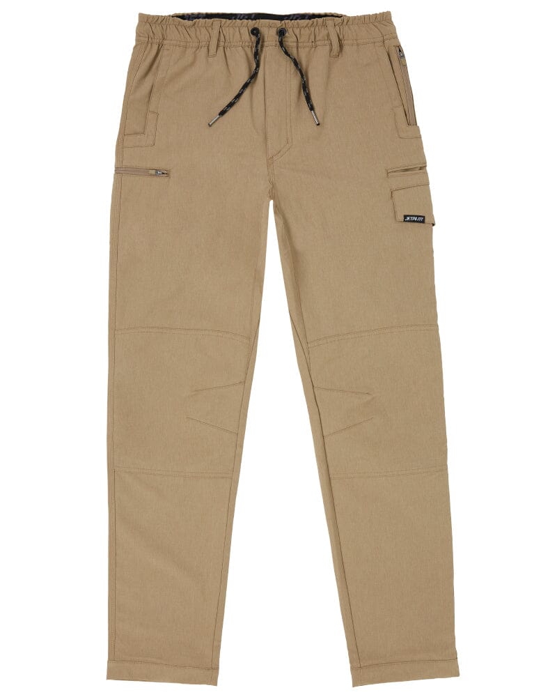 Jet-Lite Hybrid Elastic Waist Work Pants - Khaki