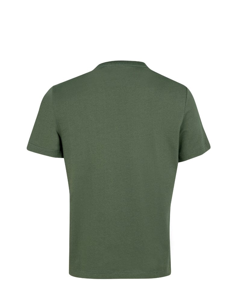 Classic Cotton Crew Neck SS Shirt - Military Green