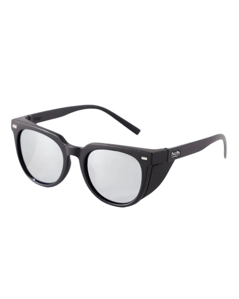 Roys Safety Glasses - Matte Black/Silver Mirror