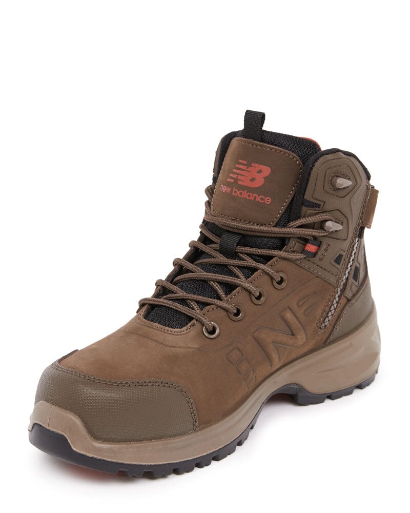 Calibre Zip Side Safety Boot Chocolate