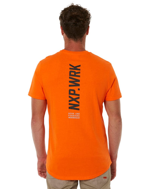 Blueprint Dual Curved T-Shirt - Work Orange