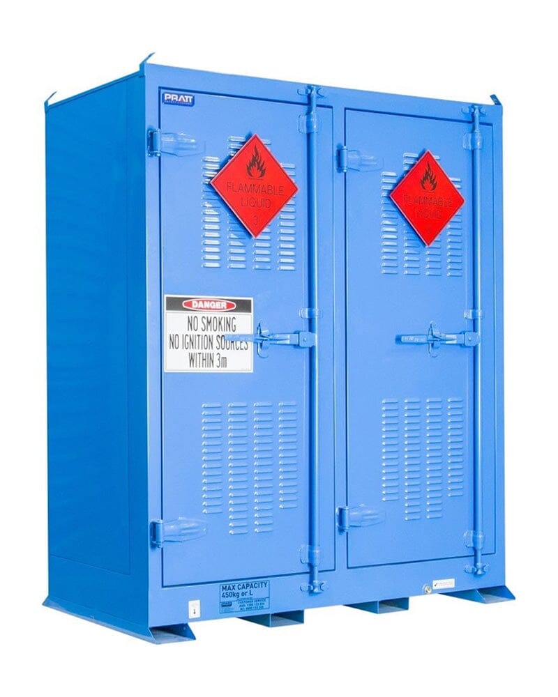 Dangerous Goods Outdoor Cabinet 450L 2 Doors 6 Shelves - Blue