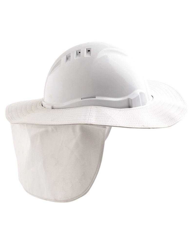 ProChoice Hard Hat Brim With Neck Flap - White