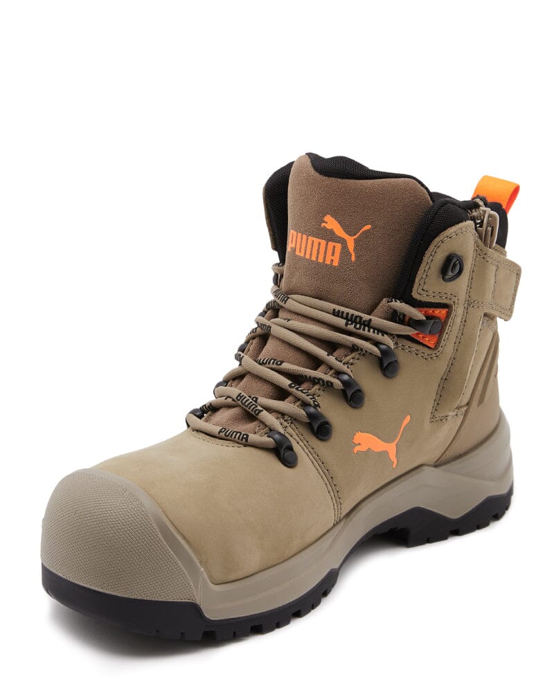 Iron Heavy Duty Mid Cut Safety Boot Stone