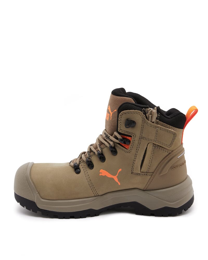 Puma Iron Heavy Duty Mid Cut Safety Boot Stone Buy Online