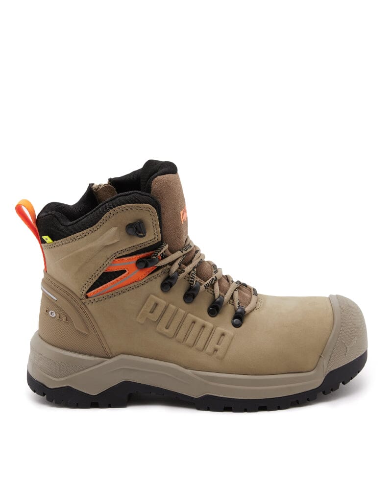 Iron Heavy Duty Mid Cut Safety Boot - Stone