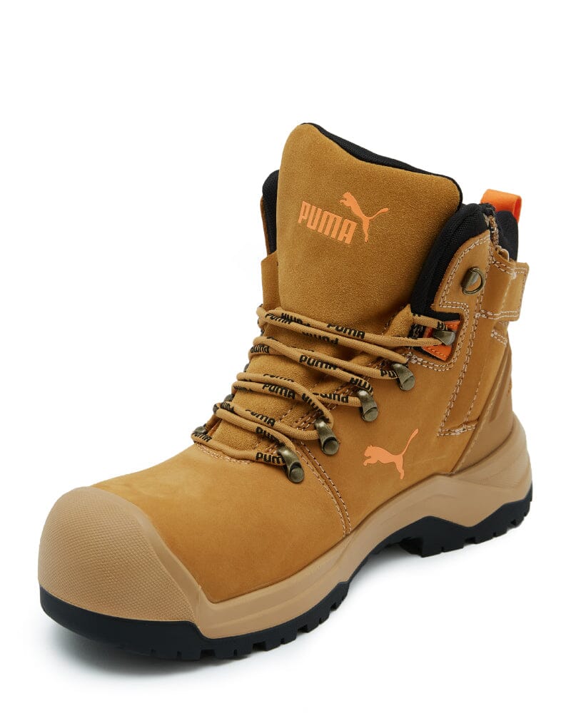 Iron Heavy Duty Mid Cut Safety Boot - Wheat