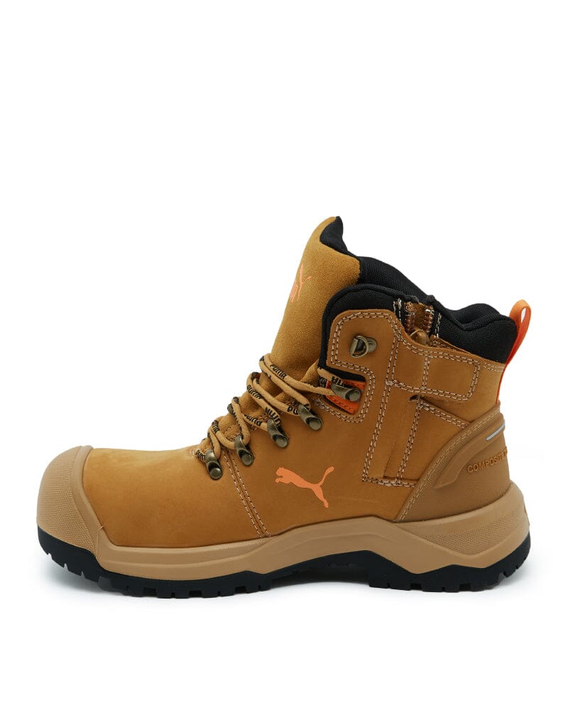 Iron Heavy Duty Mid Cut Safety Boot - Wheat