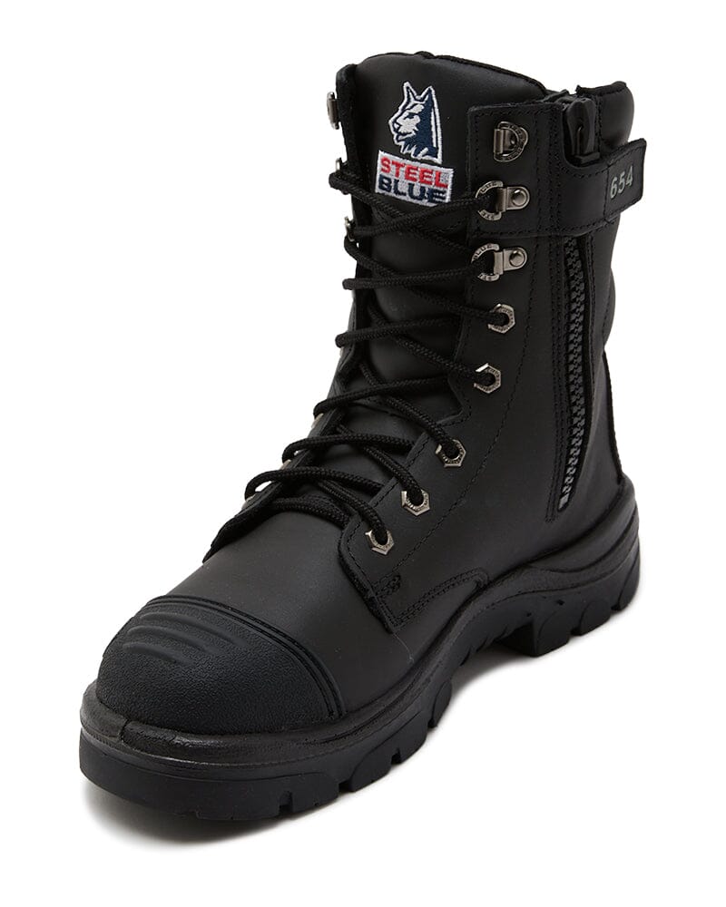 Steel Blue Portland Zip Scuff Safety Boot Black Buy Online