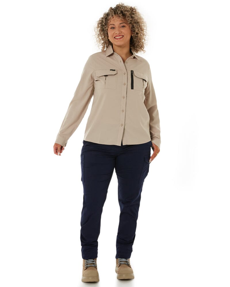 Womens Outdoor Long Sleeve Shirt - Sand