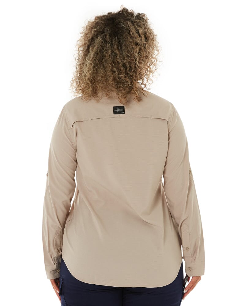 Womens Outdoor Long Sleeve Shirt - Sand