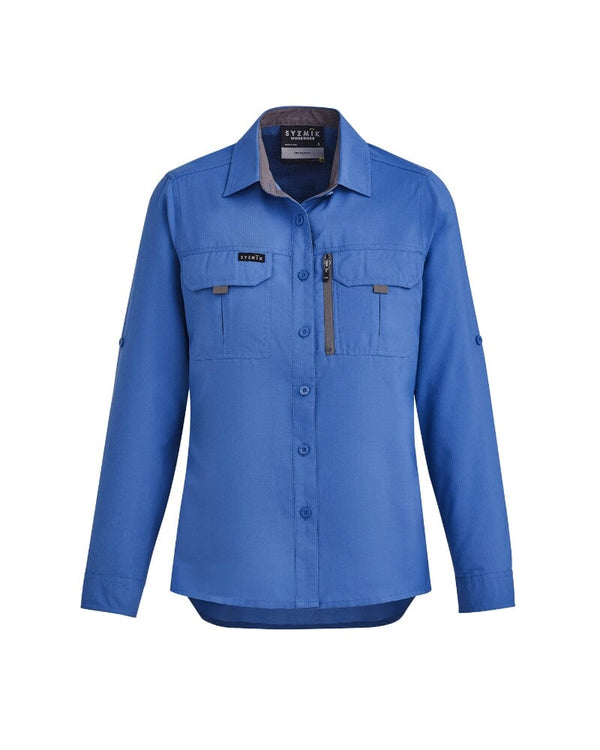 Womens Outdoor Long Sleeve Shirt - Blue