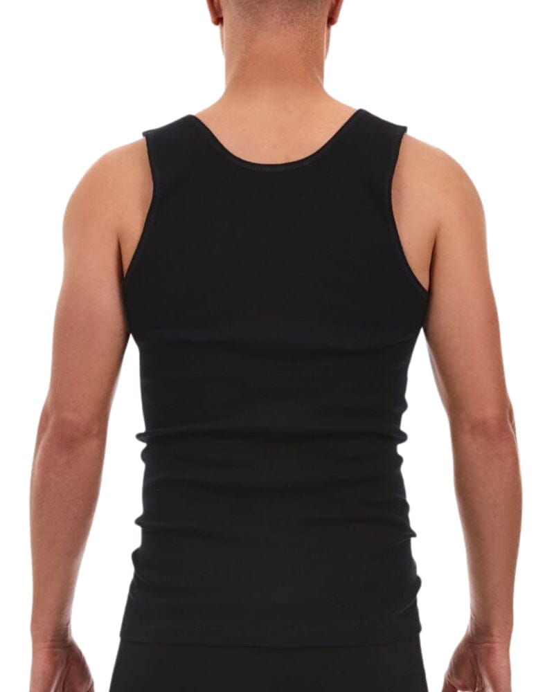 Big Fella Cotton Singlet - Black