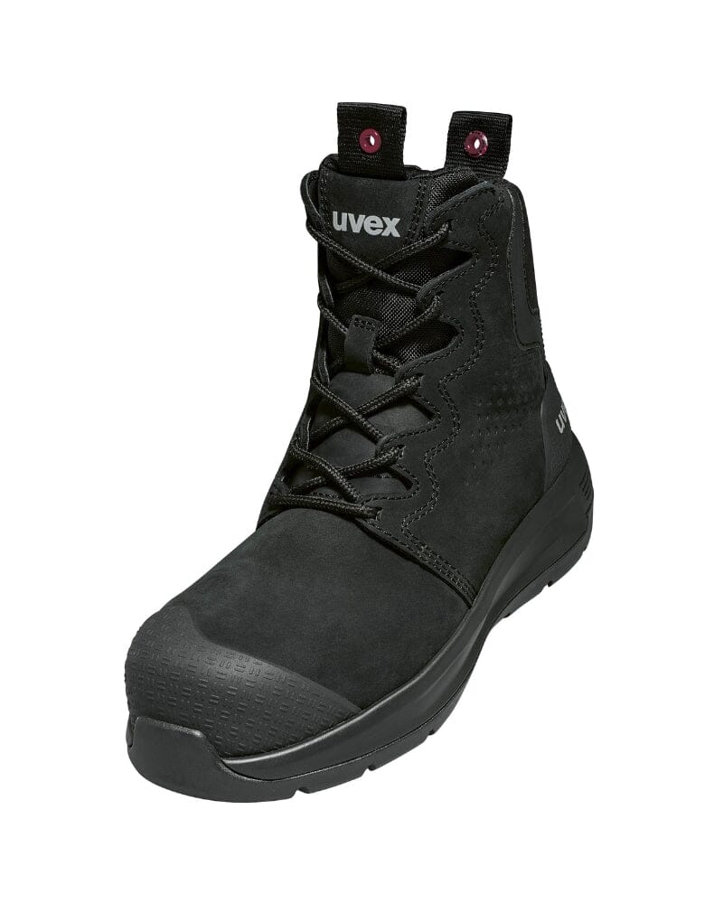 Womens 3 x-flow Zip Side Safety Boot - Black