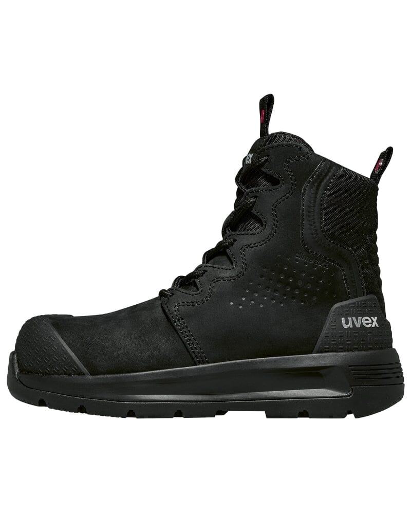 Womens 3 x-flow Zip Side Safety Boot - Black