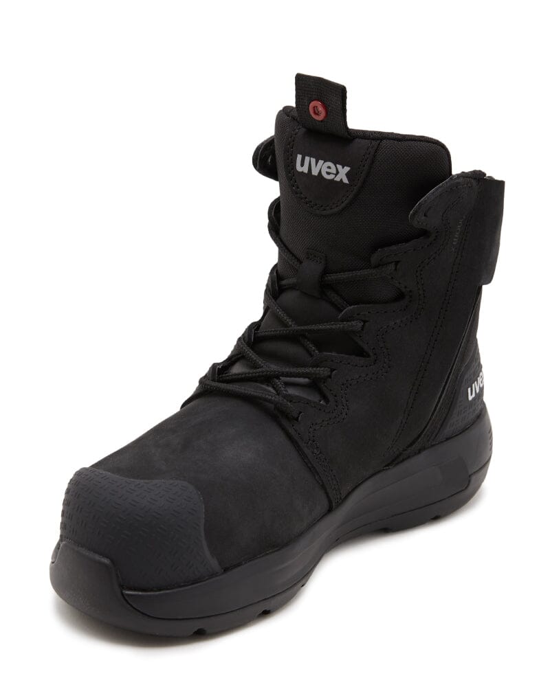 Womens 3 x-flow Zip Side Safety Boot - Black