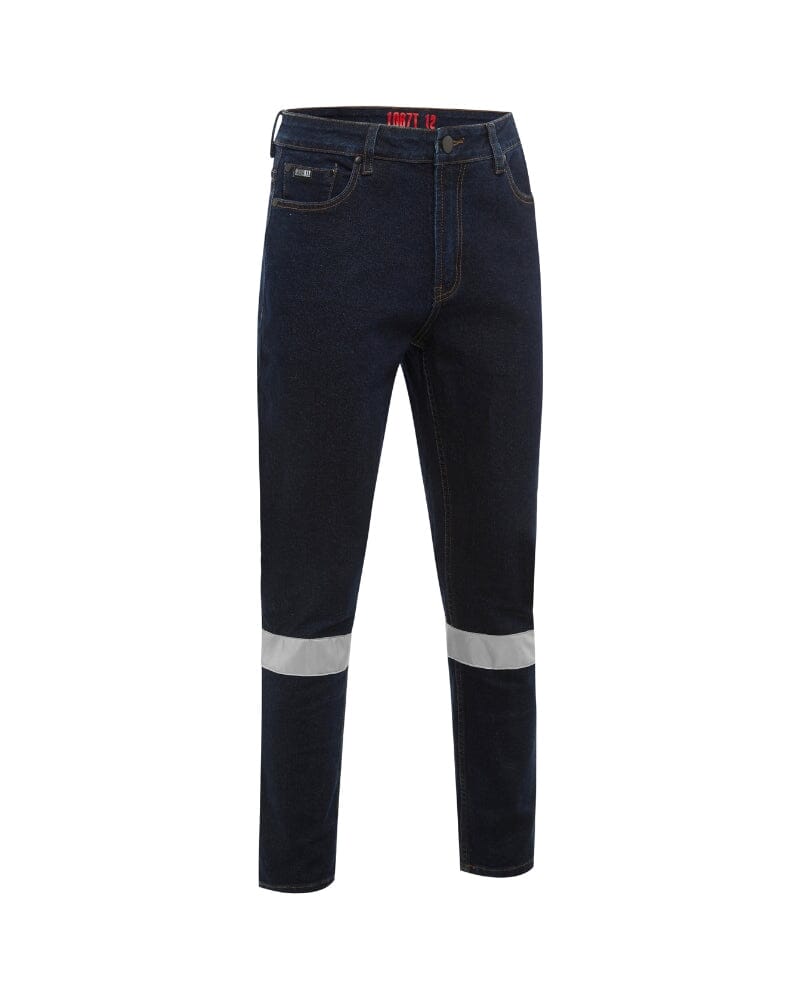 Ladies Taped Stretch Jean - Dark Denim