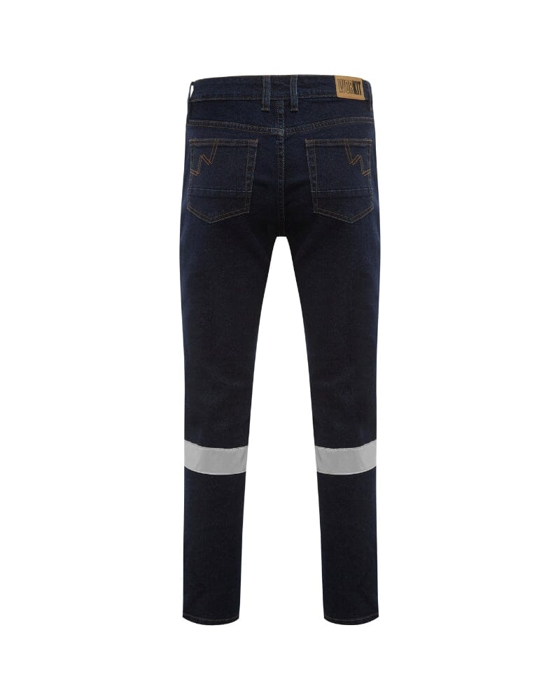 Ladies Taped Stretch Jean - Dark Denim