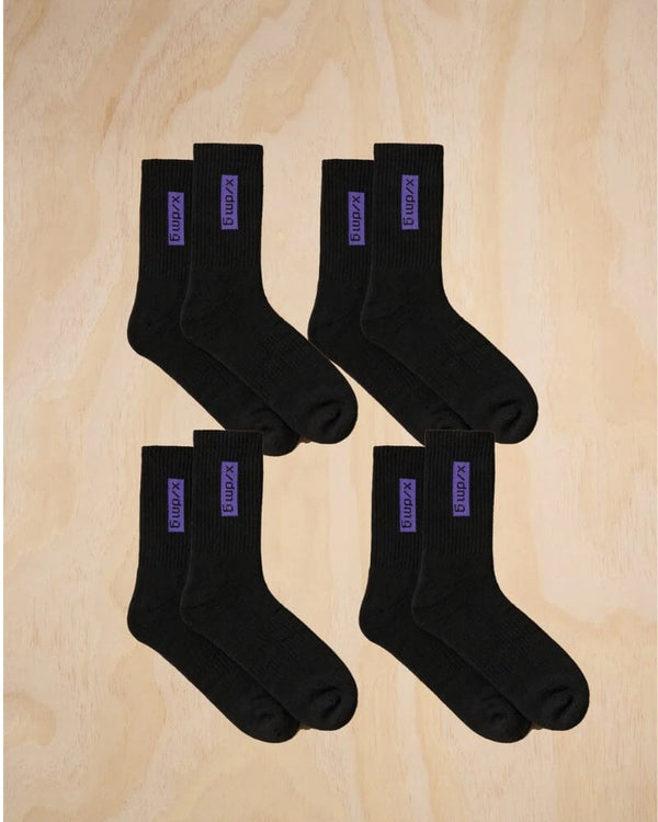 x70/Work Socks 4pk - Black