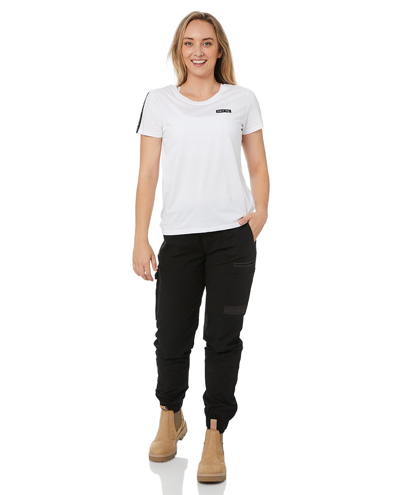 FXD WP-4W Women's Stretch Cuffed Work Pant (FX11906201). Black. Size 16 -  LOD Workwear