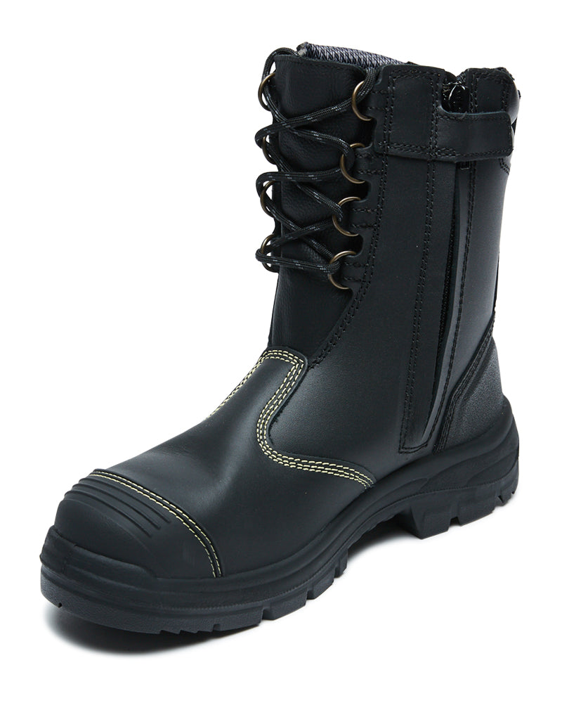 Oliver 55380 High Leg Zip Sided Boot - Black | Buy Online