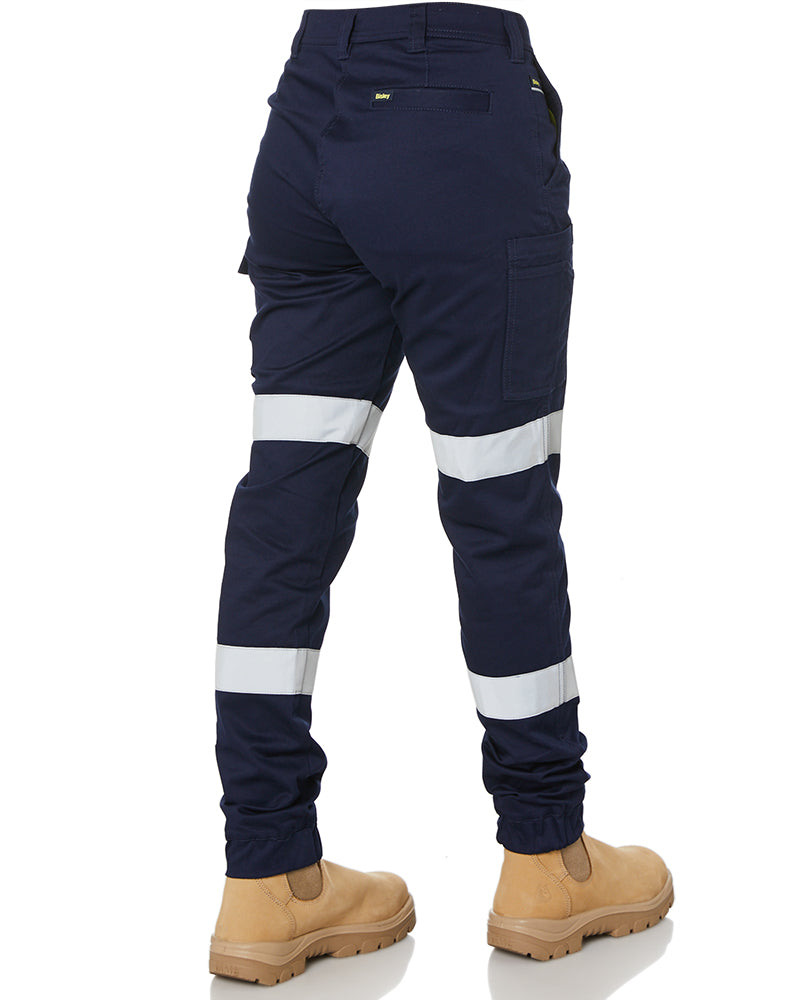 Bisley Women's Taped Cotton Cargo Cuffed Pants - Navy | Buy Online