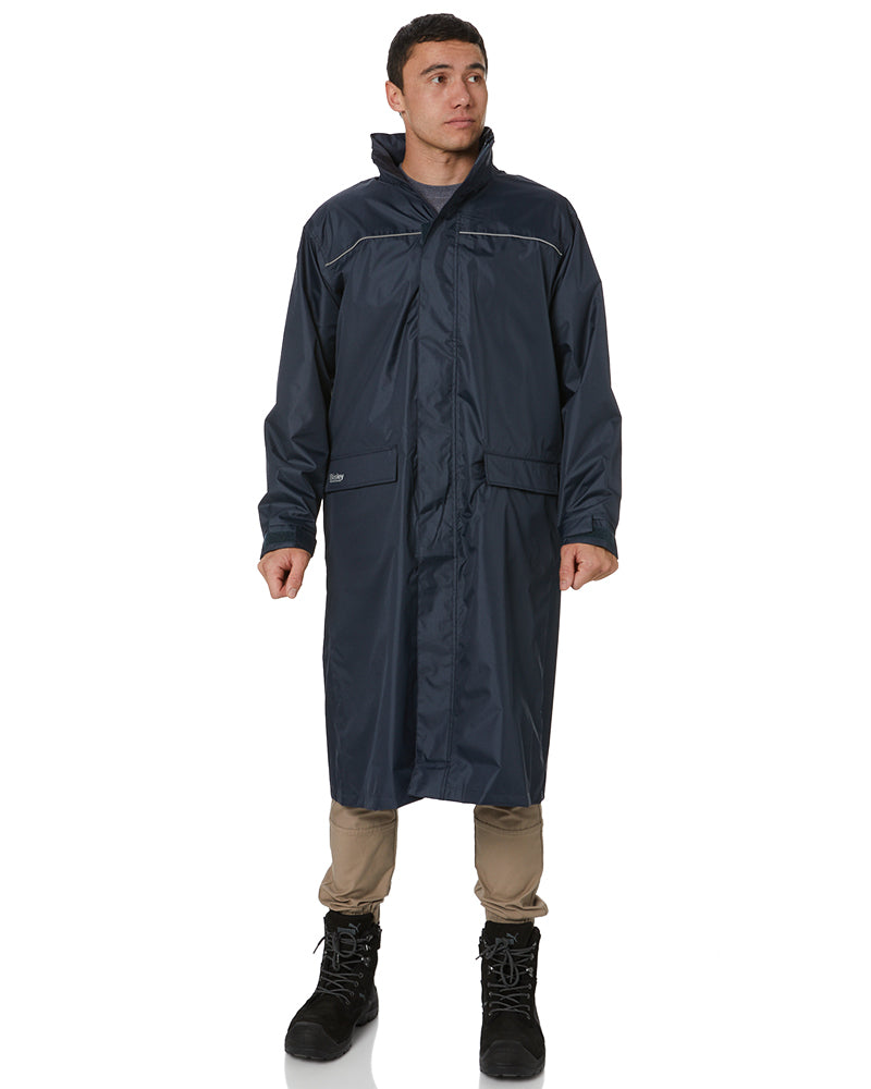 Bisley Long Rain Coat - Navy | Buy Online
