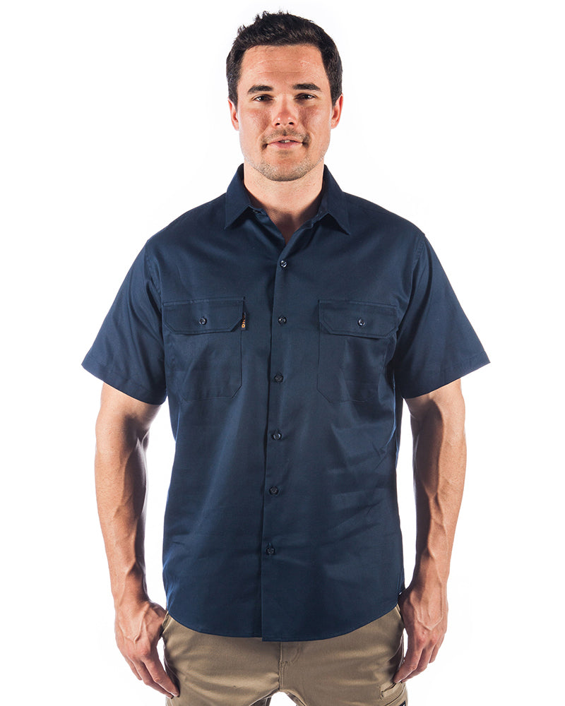 DNC Cool-Breeze Work Shirt Short-Sleeve - Navy | Buy Online