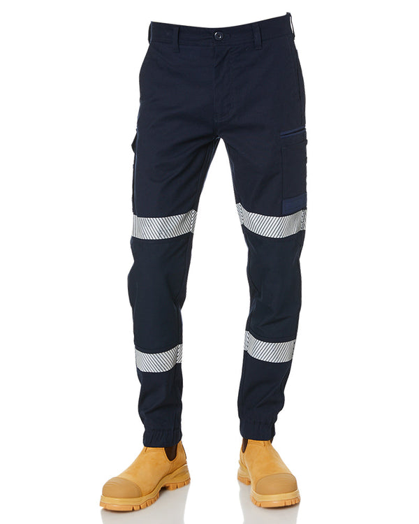 Cuffed Taped Pant - Navy