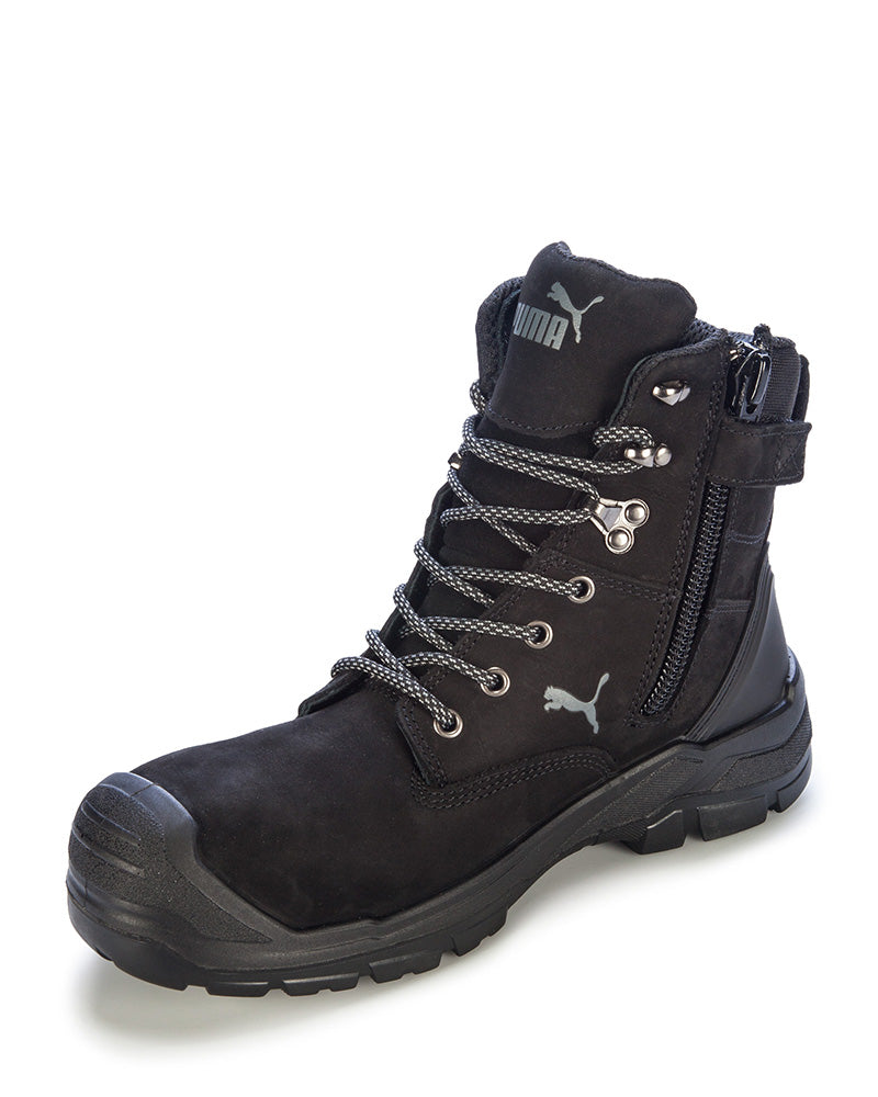 Womens black store waterproof work boots