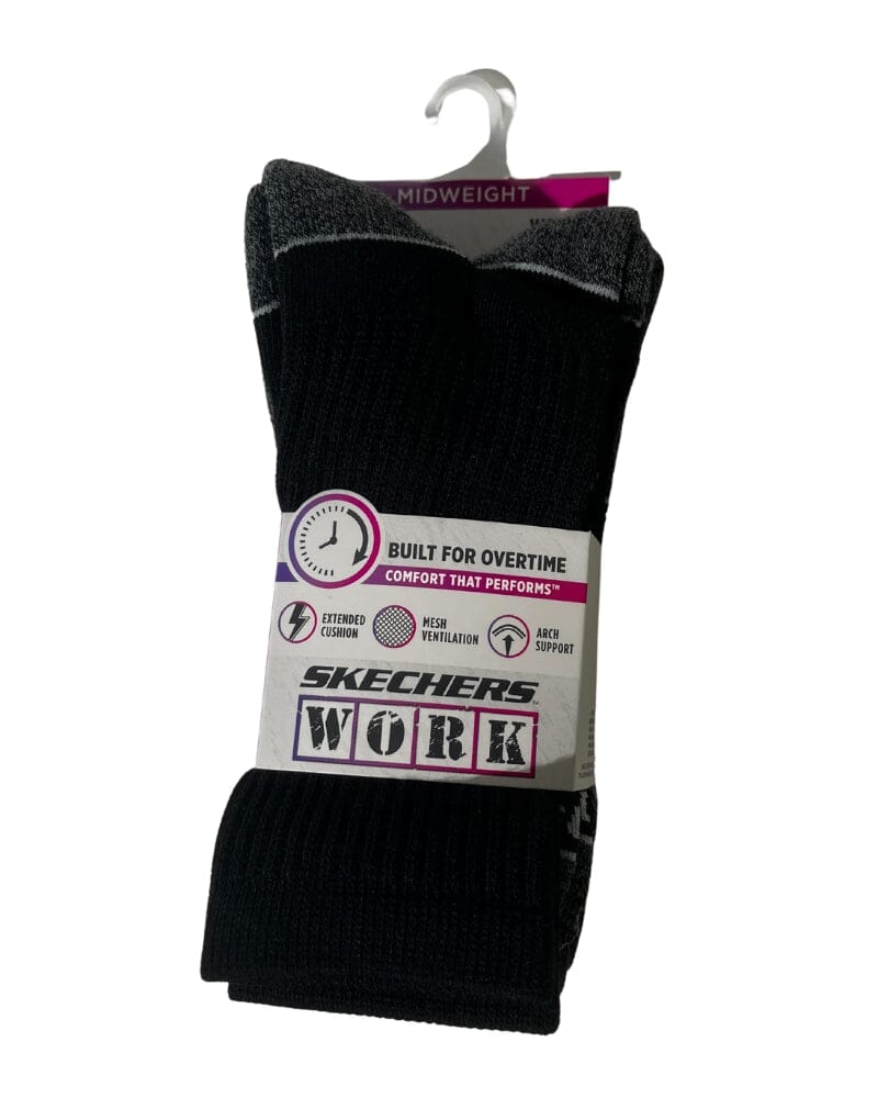 Verzorgen specificeren Maaltijd Skechers Womens Crew Socks 3pk - Black | Buy Online