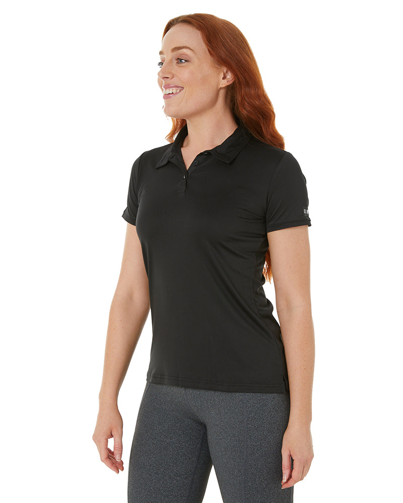 Ladies Elite Flex SS Polo - Black