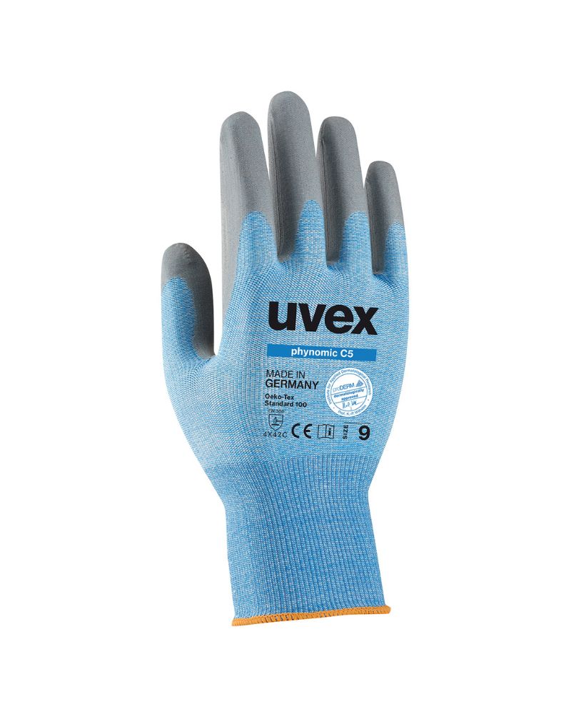 Uvex D5 XP Anti-cut Gloves Grey