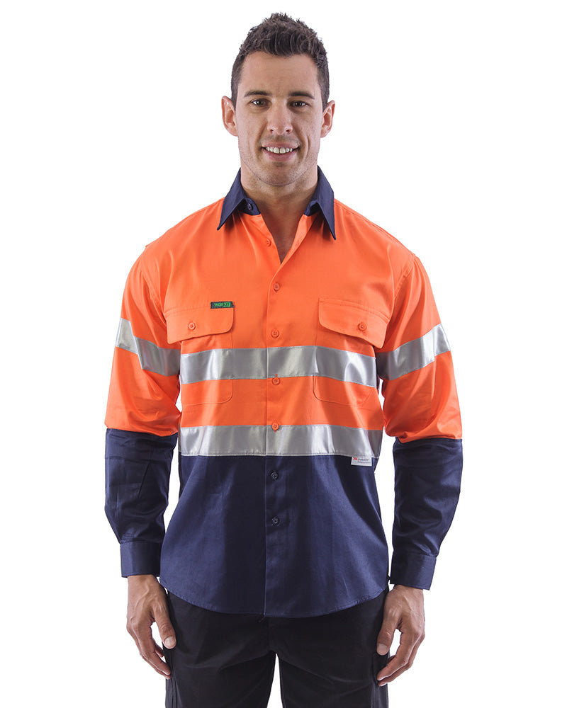 Eleven Workwear Hi-Vis Cotton Ripstop L/S Shirt